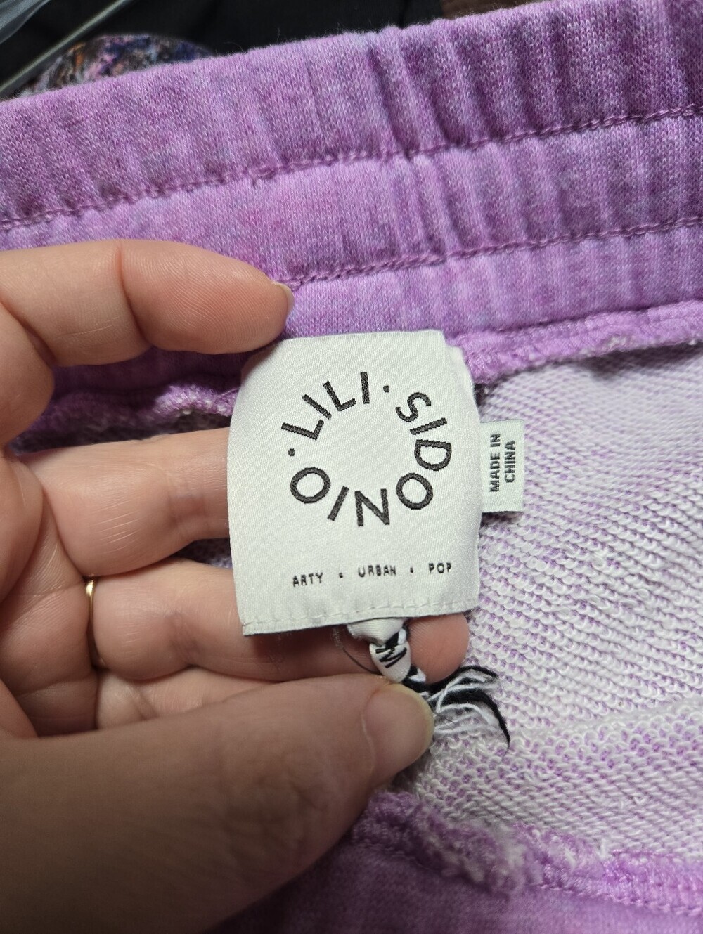 Lili Sidonio Lilac Heart Logo Lounge Shorts - Picture 7 of 9